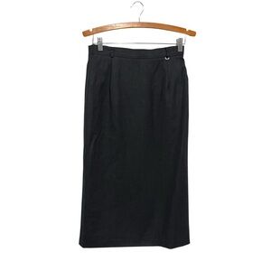 Gelco Gray Midi Skirt Woolmark Blend 36